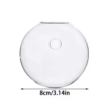 Офисная ваза Настенное украшение для стеклянной стены Гидропоника Полукруглая 8CM