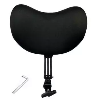 Офисное кресло из пены с эффектом памяти. Крепление для подголовника. Регулируемый угол. Универсальная поддерживающая подушка. Эргономичная подушка для головы для стула. Снимает усталость от стресса. серый