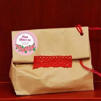 Офисные и школьные принадлежности Банковская карта Наклейка День матери Цветы Книжный магазин и канцелярские товары X077 A06-500pcs-2.5cm