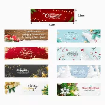 Офисные и школьные принадлежности Наклейки Бабочки Рождественский дневник X029 A23-120pcs-2.5x7.5cm