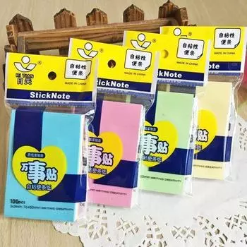 Офисные канцелярские принадлежности Маленький Post-It Note Stock Студенческая записная книжка может быть разорвана Креативная милая записная индексная бумага для заметок
