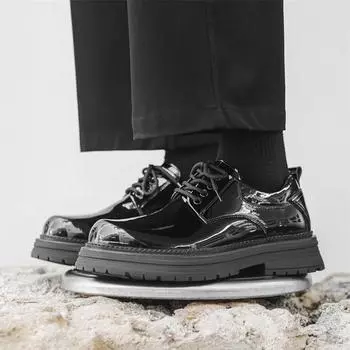 Офисные мужские туфли на шнуровке с цветочным узором, мужские деловые туфли из кожи класса люкс, модные свадебные туфли для жениха, мужские туфли-оксфорды 6.5