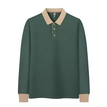 Офисные мужские весенние футболки с длинным рукавом, рубашки поло для мужчин, майки, толстовки, официальная корейская модная одежда XL белый