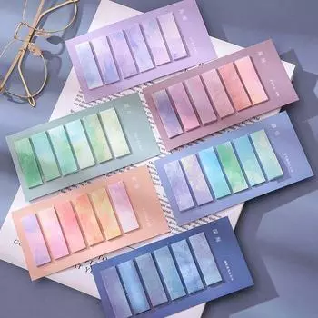 Офисные принадлежности Канцелярские товары Ручной счет Заметки Градиент Индекс Блокнот для заметок Бумага Наклейка Липкие заметки 02