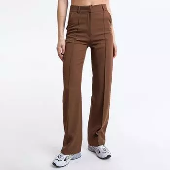 Офисные женские свободные повседневные брюки больших размеров, женские однотонные простые модные прямые широкие брюки, женские облегающие элегантные брюки с высокой талией 24401 S белый