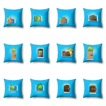 Офисный кошелек, наволочка, чехол для гостиной, пояса 40x40cm