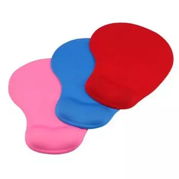 Офисный коврик для мыши с гелевой поддержкой запястья эргономичный игровой коврик для настольной мыши с подставкой для запястья чёрный