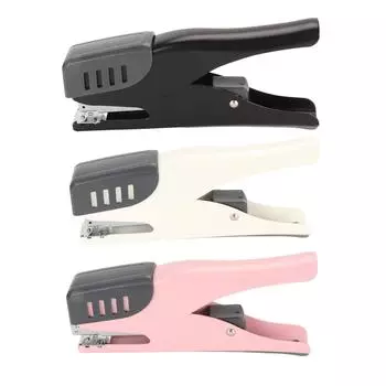 Офисный степлер Эргономичный настольный степлер на 20 листов, легкий в использовании металлический степлер с противоскользящим покрытием Black