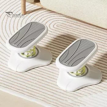 Офисный табурет для ног, высокая стабильность, противоскользящий дизайн, легкая портативная подставка для ног, массажная подушка, пластиковый низкий табурет белый