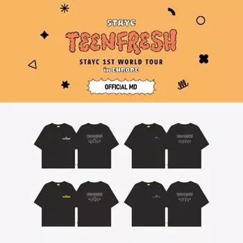 Оформите предзаказ на футболку STAYC 1st World Tour TEENFRESH in Europe
