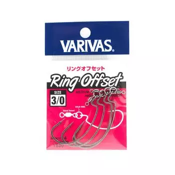 Офсетный крючок Varivas с кольцом, размер 3/0 (2988)