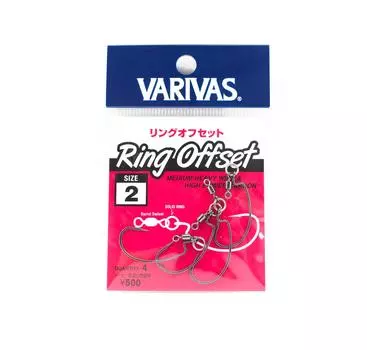 Офсетный крючок Varivas с кольцом, размер 2 (2940)