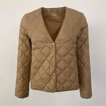 OFTBUY 2024 Новая теплая пуховая куртка в корейском стиле, женская короткая куртка, 90% белого утиного пуха, пальто с пуховиком внутри, жилет из перьев S