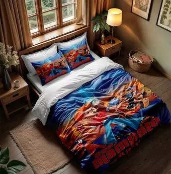 Og y Mampato en Rapa Nui Duvet Cover Set without sheet King Queen Double Full Twin Single Size Bed Linen Set 140x210cm