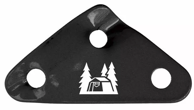 Ogawa 3166 Aluminum Triangular Flexible for Outdoor Camping Diameter Rope Compatible (3 Holes) Tent, 4~6mm, [8 Pieces]