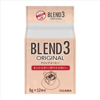 Ogawa Coffee Shop Blend 3 Original Drip Coffee 12 cups x 2 pieces