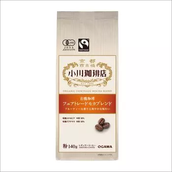 Ogawa Coffee Shop Organic Coffee Fair Trade Mocha Blend Powder 140g x 3 pieces