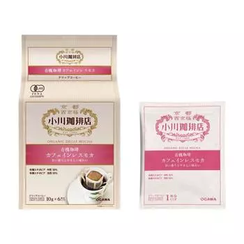 Ogawa Coffee Shop Органический кофе без кофеина, мокко, 6 чашек x 3 шт.