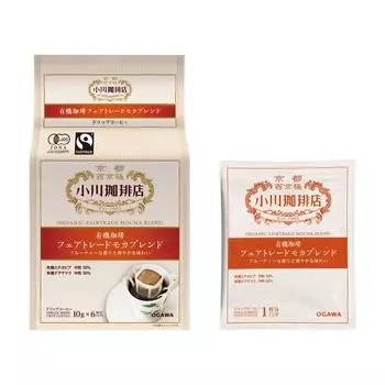 Ogawa Coffee Shop органический кофе, справедливая торговля, мокко, капельный кофе, 6 чашек x 3 шт.