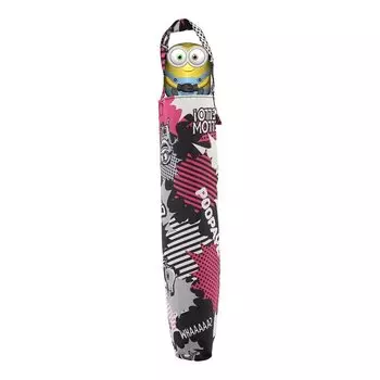 Ogawa Folding Umbrella Minion Kids Children UV 55cm 6 Ribs Universal Splash Rain and Sun Use Hand Open Water Repellent Character Hand 18015 Women s