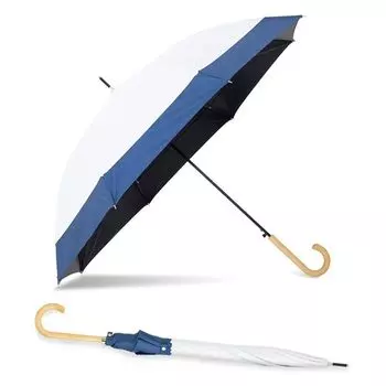 Ogawa Полностью УФ-тепло вода ветер для солнечной или дождливой погоды One Family Cynthia 54608 женский зонтик, кремовый, темно-синий, затемнение, 99,9% защита,