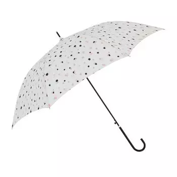 Ogawa Sanrio Kuromi Long Umbrella 60cm 7 Ribs Jump Type Water Repellent Dot Umbrella Goods 90554 Women s