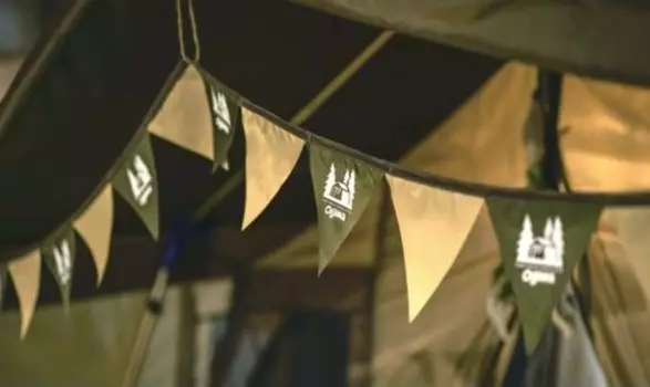 ogawa тент флаг ogawa гирлянда 8290 песочно-бежевый x хаки x темно-коричневый 170 см