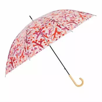 Ogawa Vinyl Japanese Summer Long 8 Kawain Honpo 54091 Umbrella, Women s, Durable, Pattern, Nandina, 59cm, Kimono, Yukata, Festival, Present, Gift,