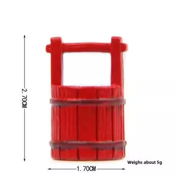 Ogino Holding Chihiro Water Bucket And Mopping Floor Scene Mini Ornament Model Red Bucket