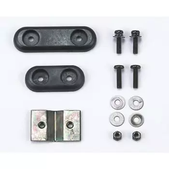 OGK Giken OGK Giken Mounting Bracket Mounting Bracket Set (Front Basket Mounting Bracket) Black for Bicycles