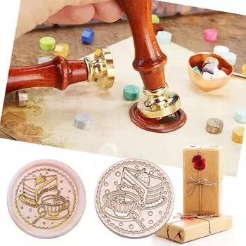 Огненная краска Печать ретро восковая печать тисненая головка штампа почтовая печать DIY свадебный конверт украшение для скрапбукинга восковая печать медная головка