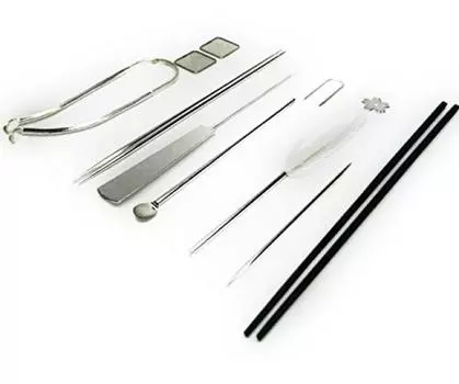 Огненная утварь Семь утварей 11 предметов Сделано в Японии Сделано в префектуре Сандзё Ниигата Набор благовоний Знакомство с чайной утварью (Нанацу