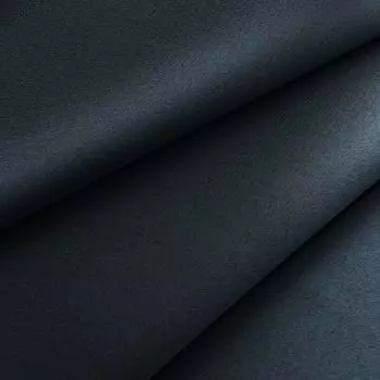 Огнестойкая атласная ткань блэкаут класса 1 продается отдельно, ширина 150 см, 2 м, черная [Название ткани: Colette] чёрный