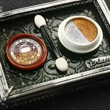Огнестойкая лаковая печать, золотая пудра, пригласительная печать, раскраска, набор для самостоятельного изготовления огненного воска, аксессуары, эмалевая паста, восковая печать, штамп, декоративный материал золотистый