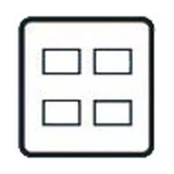 Огнестойкая пластина Toshiba Lighting Tech на 4 шт. (2 + 2) WDG5414H (WW)