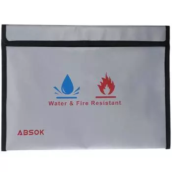 Огнестойкая сумка для документов из стекловолокна, водостойкая, огнестойкая сумка, наличные