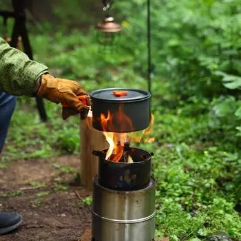 Огнестойкие перчатки Огнестойкие перчатки для барбекю на открытом воздухе, барбекю, жаропрочные защитные для кемпинга оранжевый