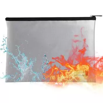 Огнестойкие сумки для документов, водонепроницаемый кошелек, сумка для хранения, органайзер для важных бумаг, сумка для документов формата А4, пожарная безопасность чёрный