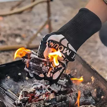 Огнестойкие теплоизоляционные перчатки, термостойкие перчатки, перчатки для кемпинга, пикника, барбекю