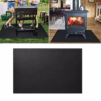 Огнестойкий коврик для печи, коврик для барбекю, круглый, квадратный, 3-слойный, огнестойкий, настольный коврик для уличного барбекю, коврик для фритюрницы, гриля M Round