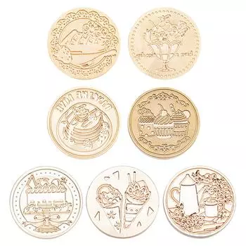 Огнестойкий лак серии Dessert уплотнения из латуни в стиле ретро, многоцелевые, 30 мм, для ручного учета A