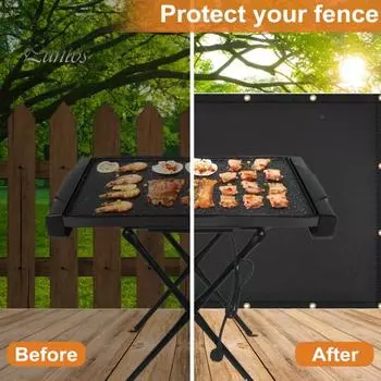 Огнестойкий теплозащитный коврик для гриля для стены позади гриля защищает ограждение террасы от жара на гриле защитный коврик для холодильника для барбекю аксессуары для S