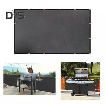 Огнестойкий теплозащитный коврик для гриля для стены позади гриля защищает ограждение террасы от жара на гриле защитный коврик для холодильника для барбекю аксессуары для S