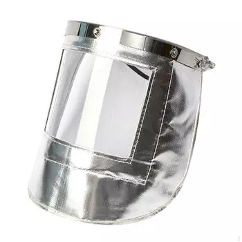 Огнестойкий защитный капюшон для лица, защита от брызг, портативный сварочный аппарат Transparent Screen