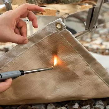 Огнестойкое стекловолоконное противопожарное одеяло и коврик для пикника на открытом воздухе