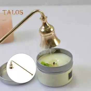 Огнетушитель для свечей Элегантная крышка фитиля в форме колокола Металлический стопор для свечи Нержавеющий инструмент для тушения свечей с вариантами короткой и длинной длины для Short золотистый