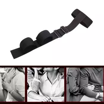 Ограничения от шеи до запястья Сексуальные рабыни Секс-игрушки для взрослых Резвый новичок За спиной Наручники Ошейник Регулируемый комплект для связывания