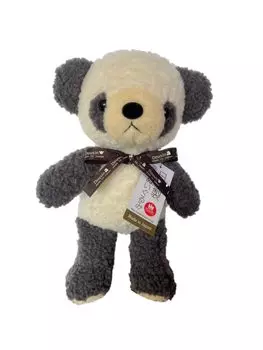 Ограниченная цветовая гамма, детская бирка, лента, в комплекте, пушистая панда, цвет M, угольно-серый, сделано в Японии, мягкая игрушка, плюшевый медведь, животное, подарок на день рождения, празднование