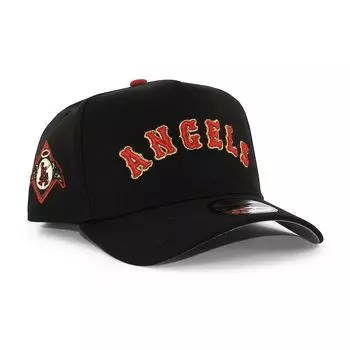 Ограниченная кепка 9FORTY Snapback SNAPBACK CAP 940 MLB MiLB NFL NBA Hat Цветной козырек Боковая нашивка Angeles Angels [New Era] EU/AU ( (Лос-Анджелес Блэк)) [Элемент]