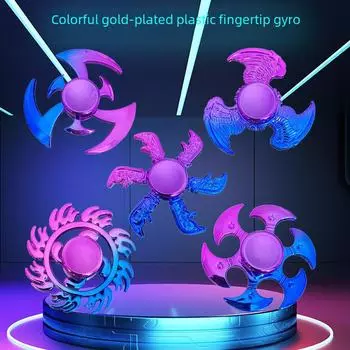 Ограниченная серия цветных позолоченных пластиковых пальчиковых гироскопов для детей Lotus; 12-1